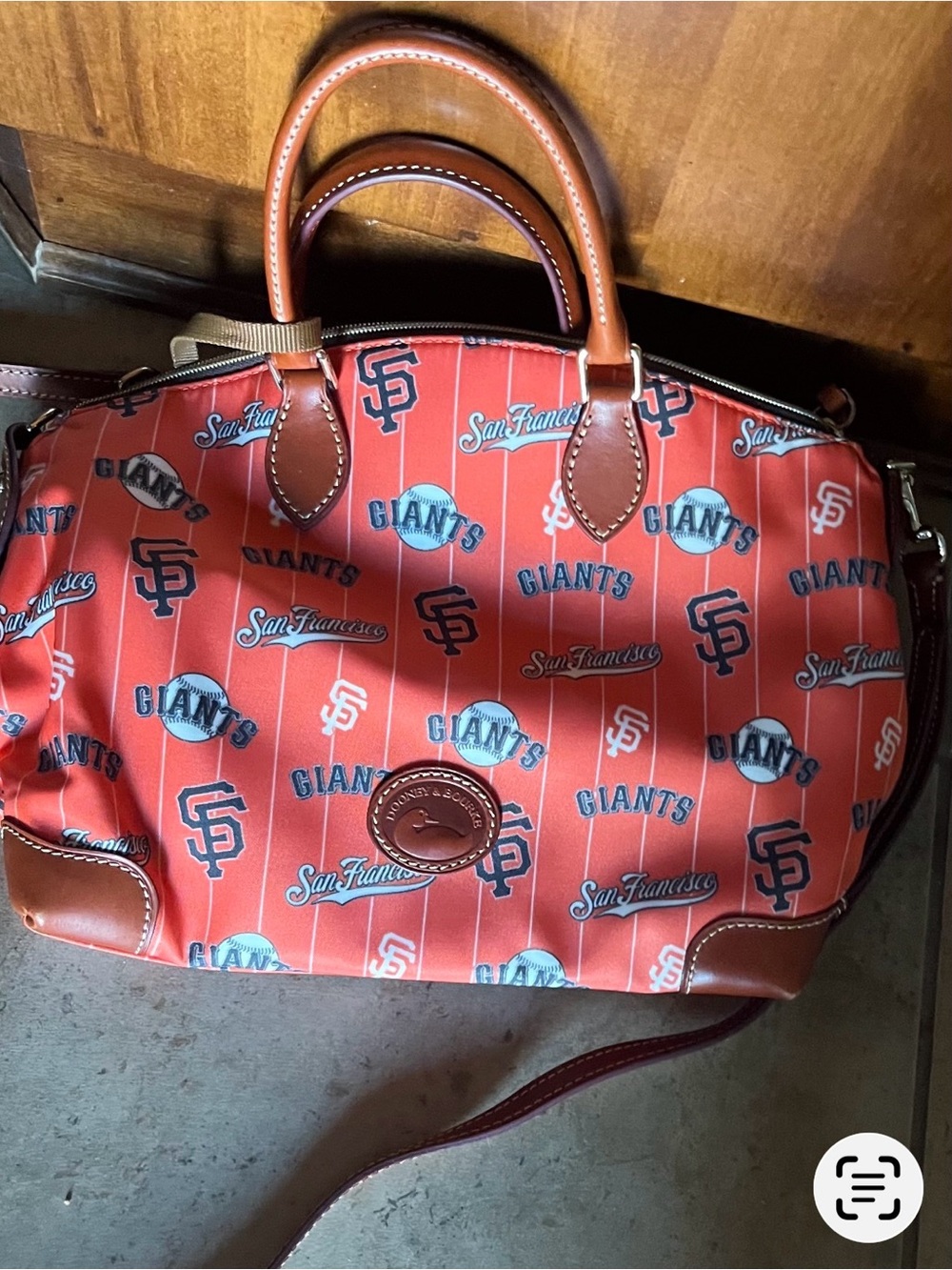 Dooney & Bourke Orange San Francisco Giants Patterned Satchel
